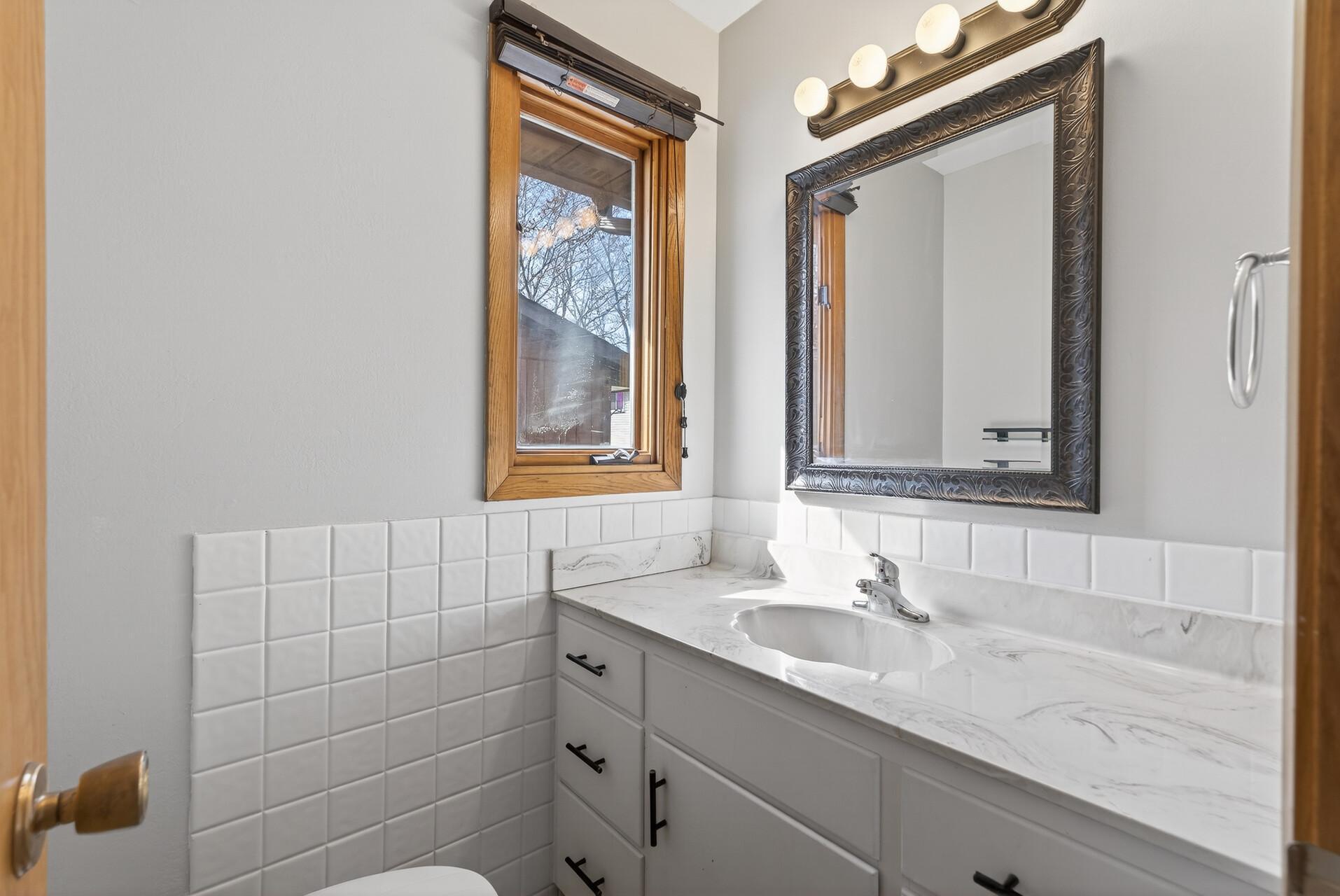 Convenient half bath