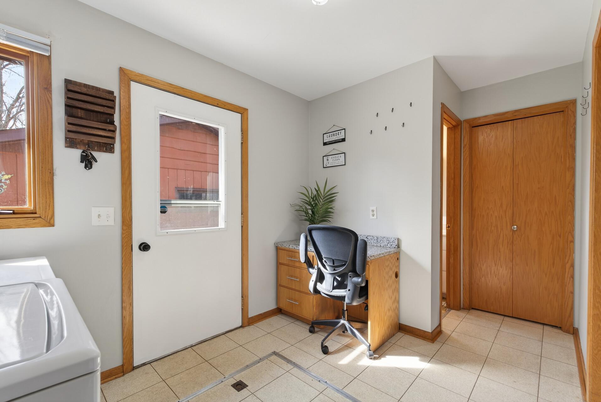 Stay Organized with built-in desk