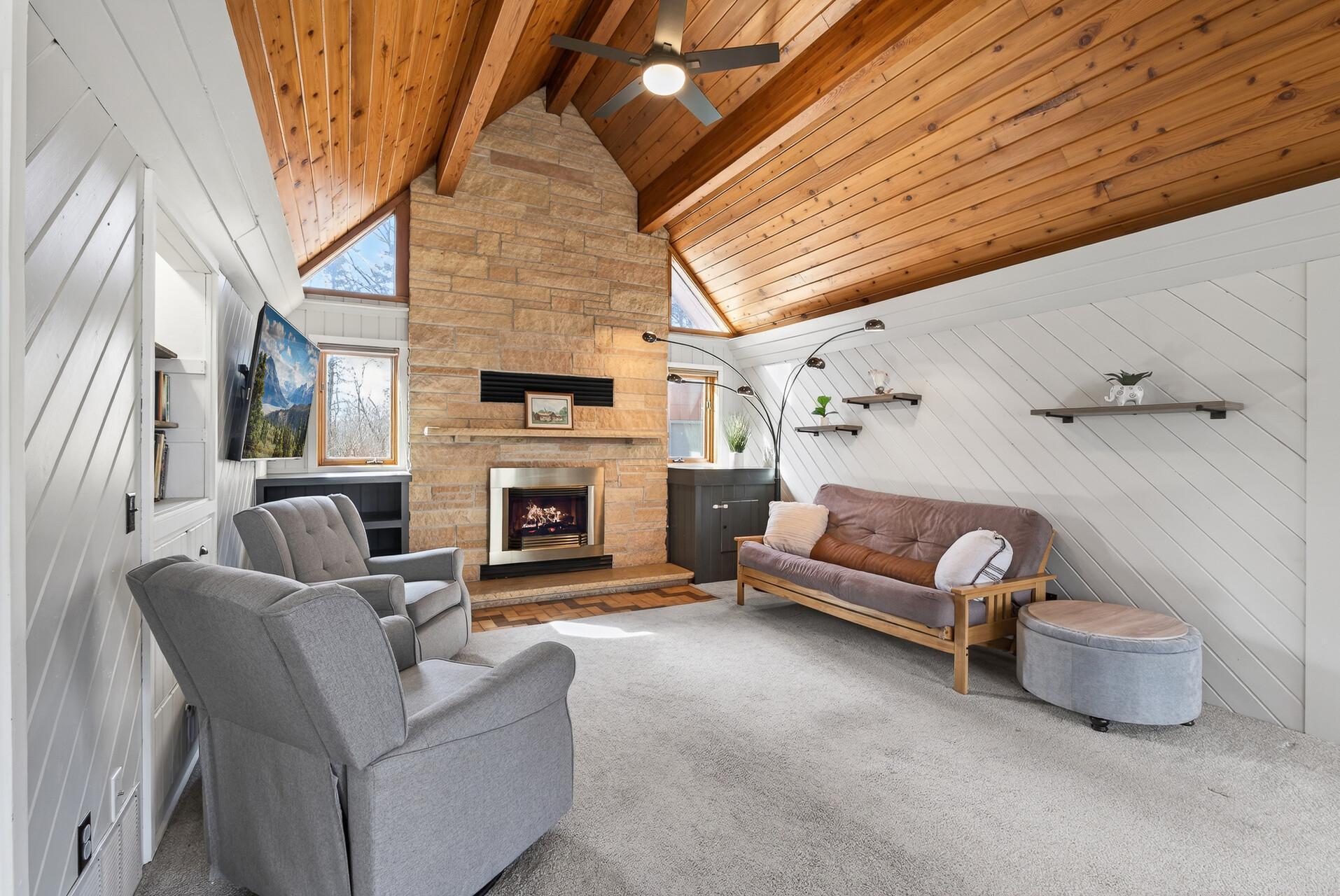 Gorgeous Wood Ceiling and Beams