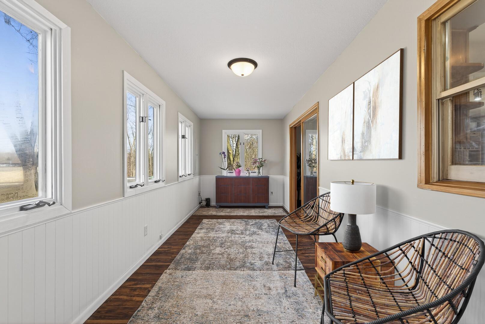 Virtually Staged Porch - great spot to relax