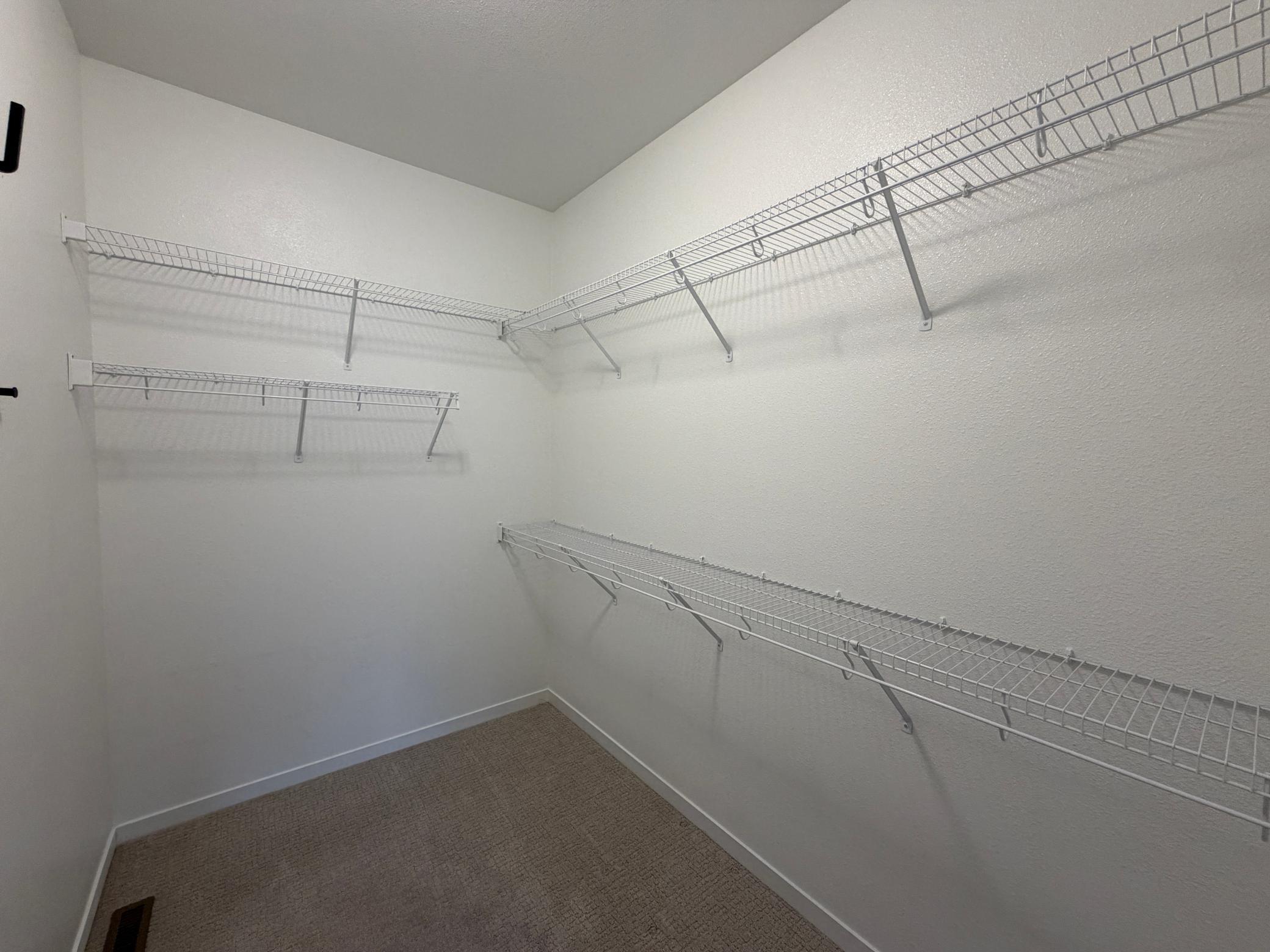 Primary walk-in closet