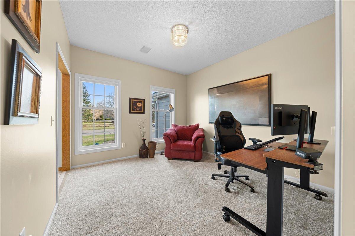 While working you can see whose coming from your front office window.