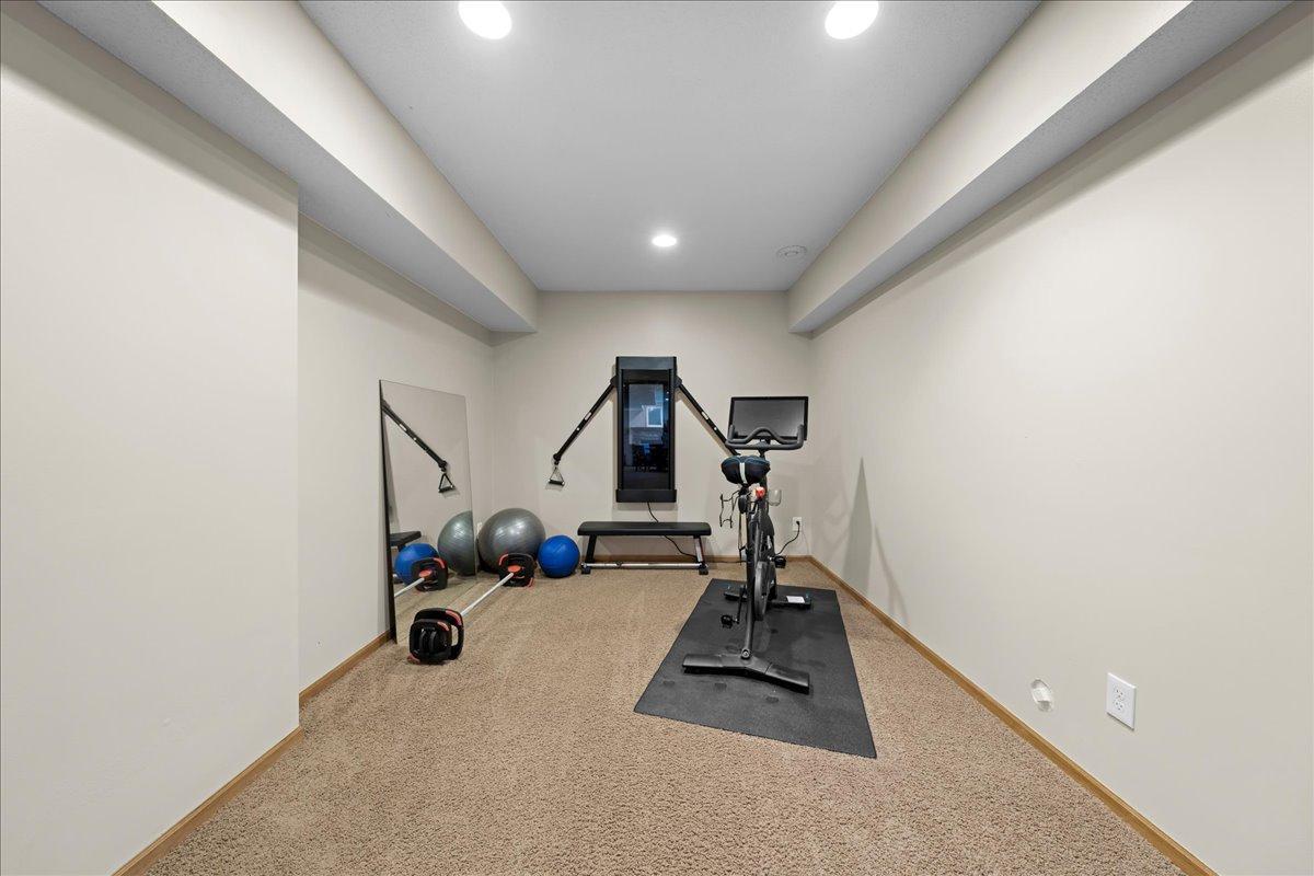 Exercise room for your daily workouts.
