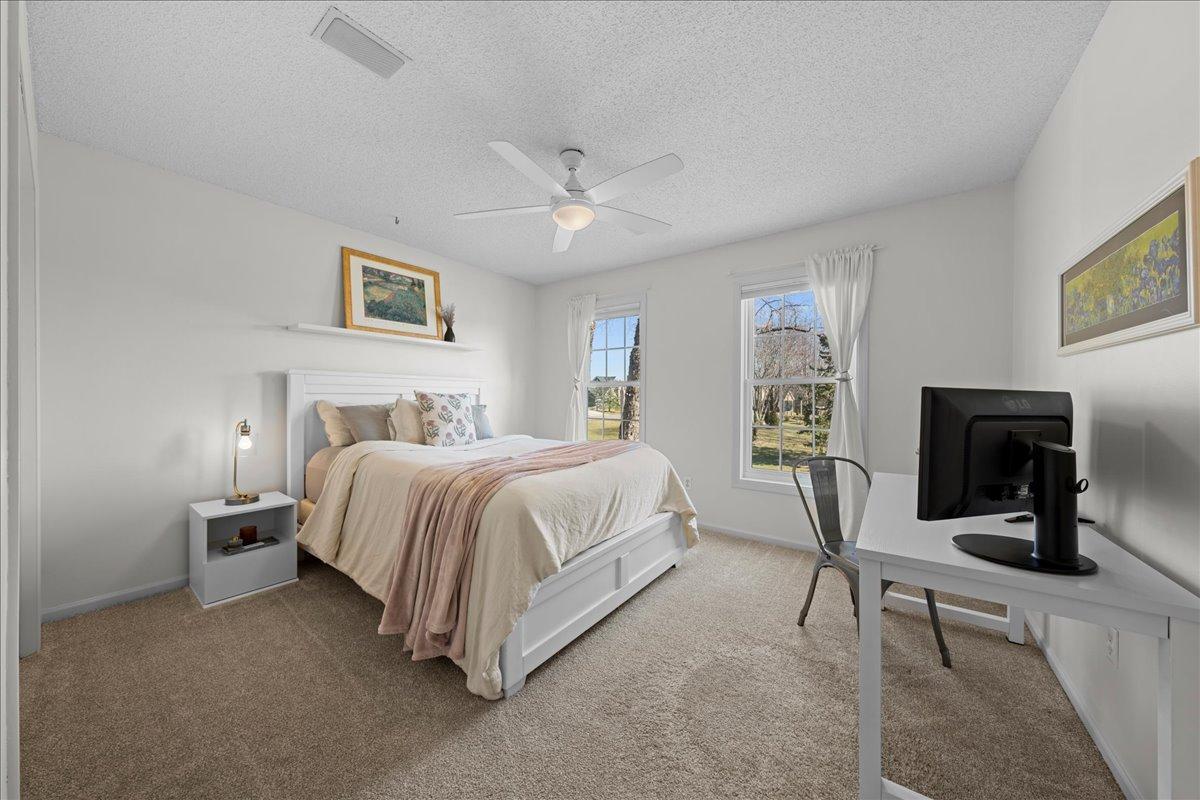 Hunter Douglas blinds throughout.