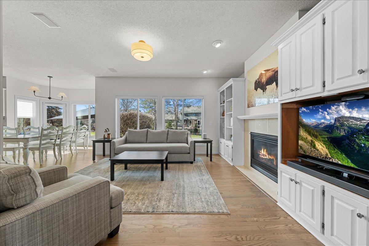 Open concept helps when entertaining friends while in the kitchen cooking or watching the game in the family room.