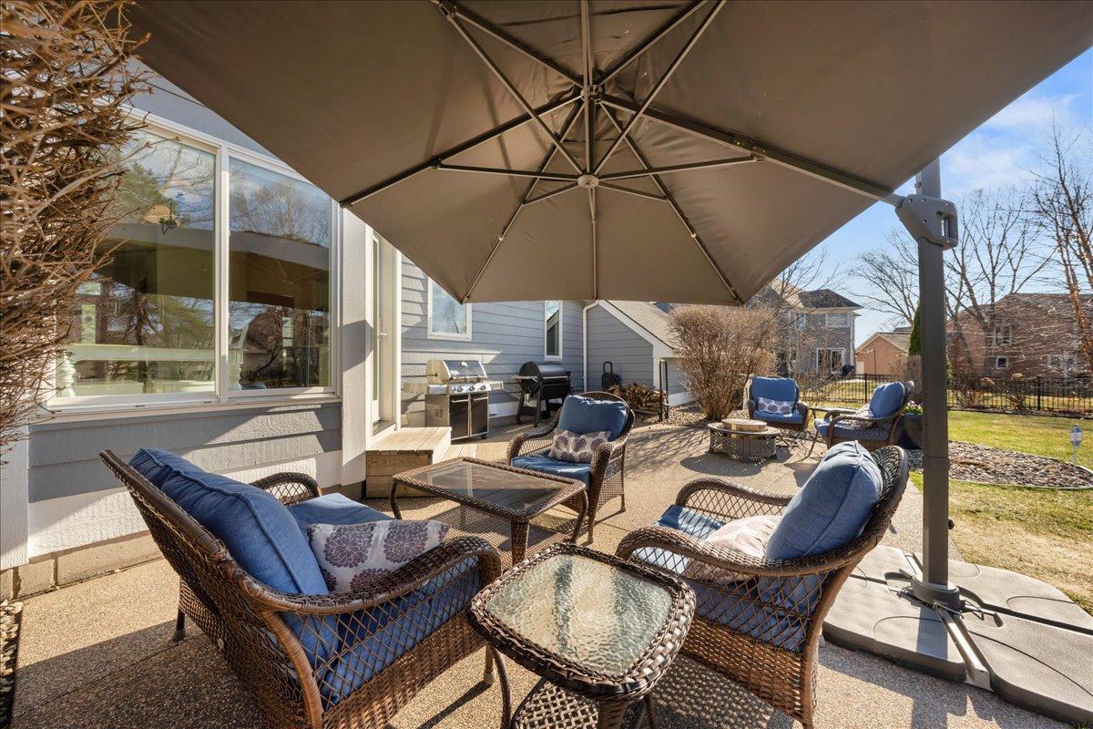 Patio area to entertain and enjoy Minnesota summers.
