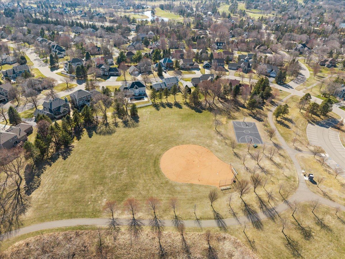 Neighborhood park with walking trails, fields and basketball court.
