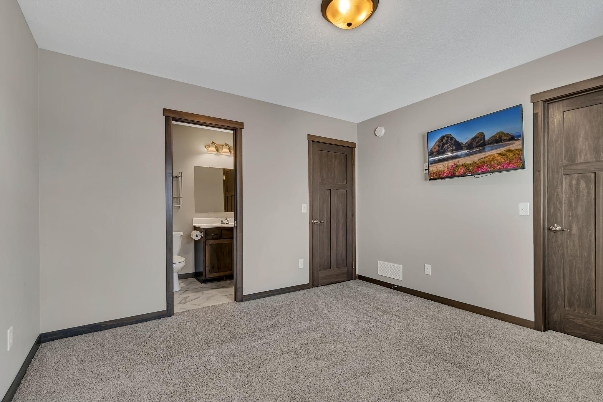 Primary bedroom with walk-thru to the full bath