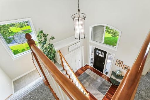Top down view into entry foyer