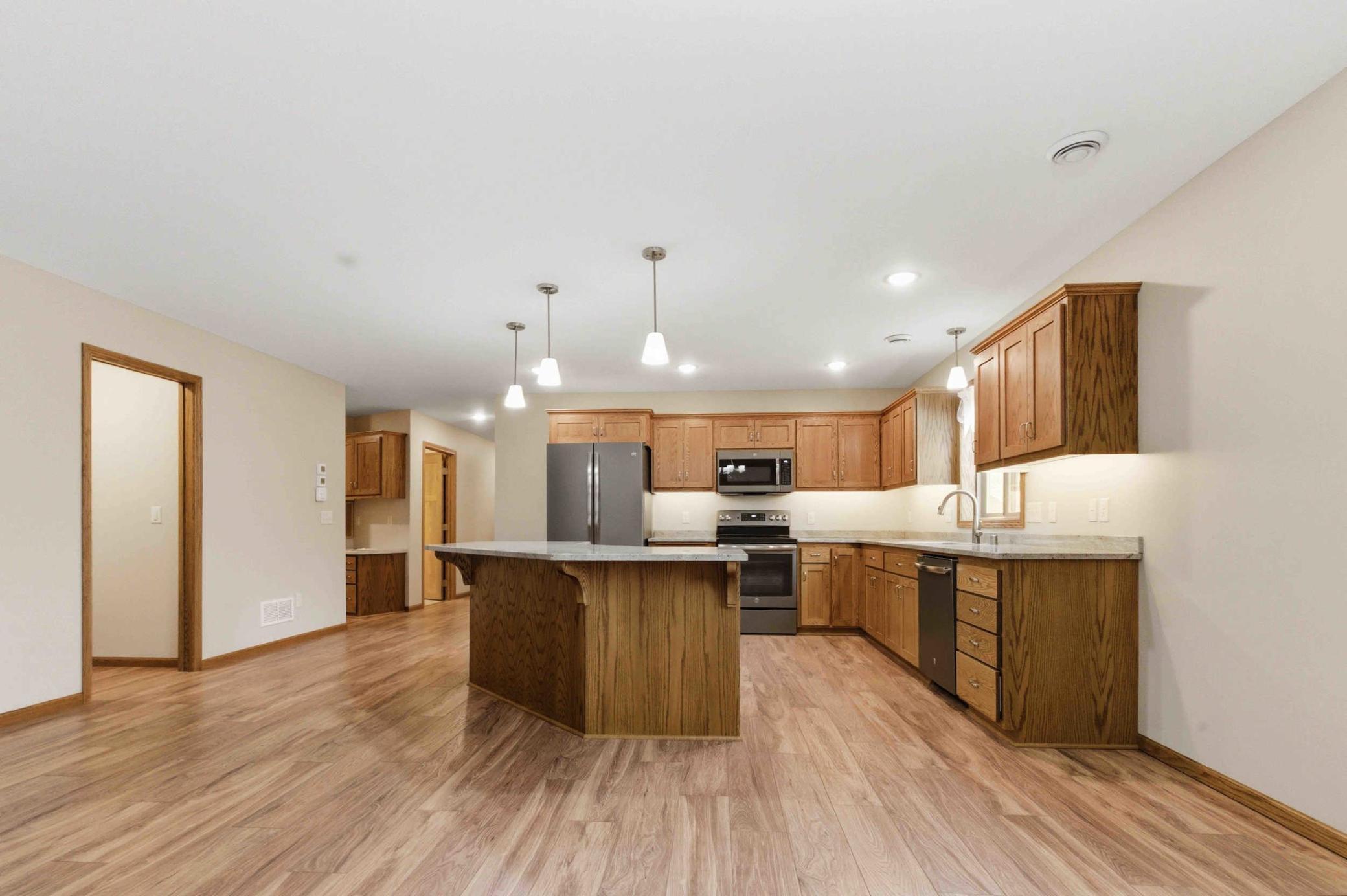 Huge open concept kitchen