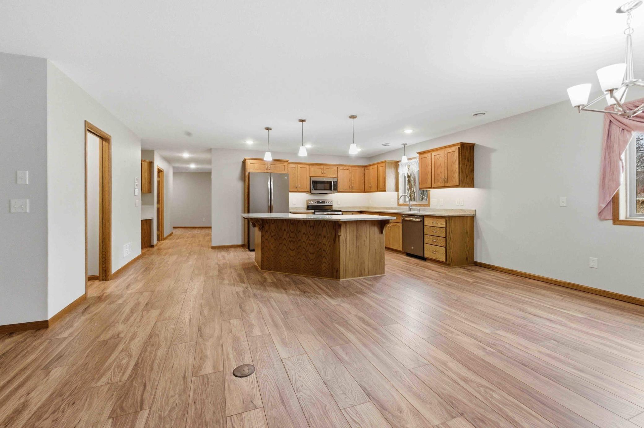 Huge open concept kitchen