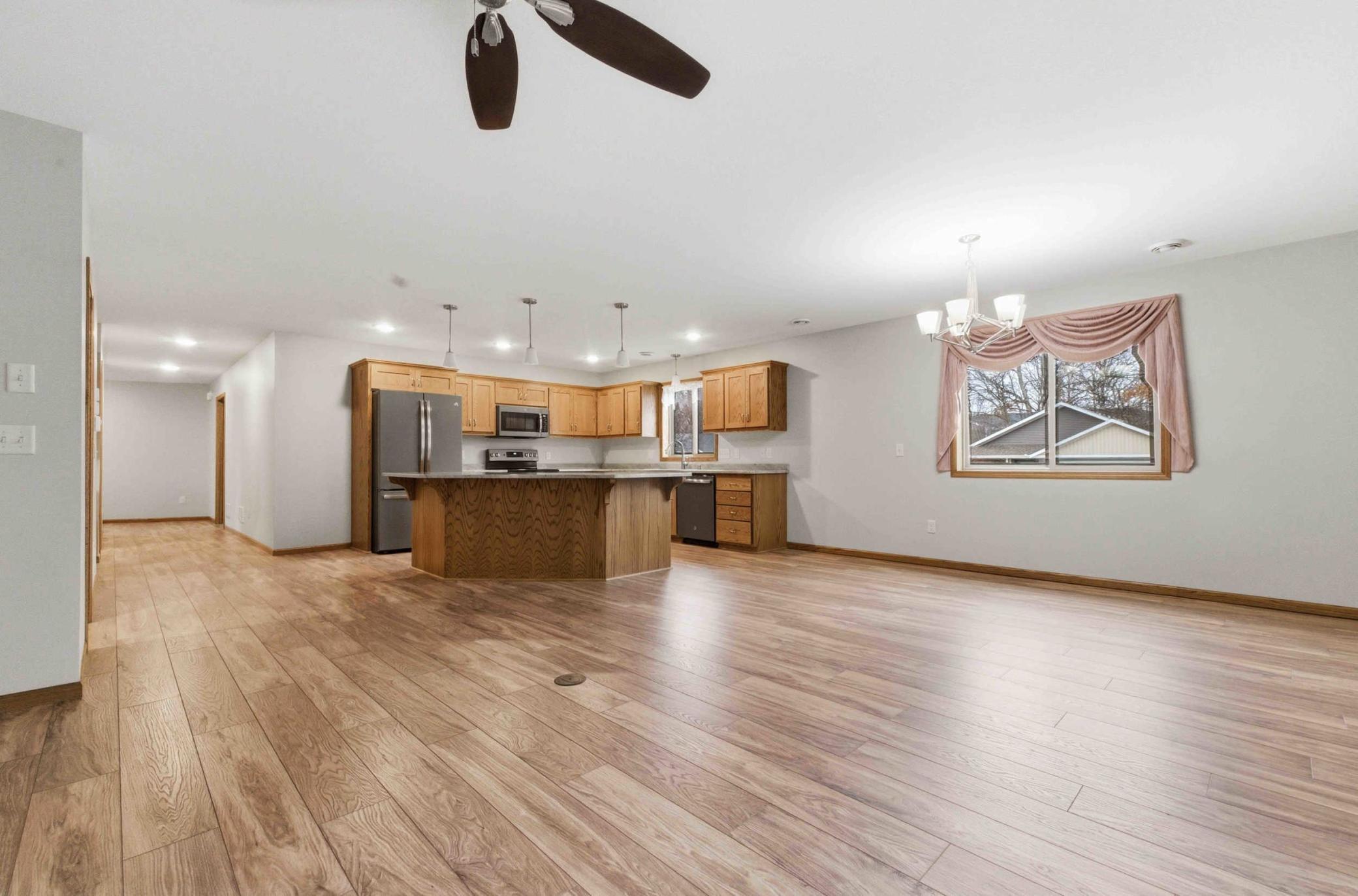 Huge open concept kitchen