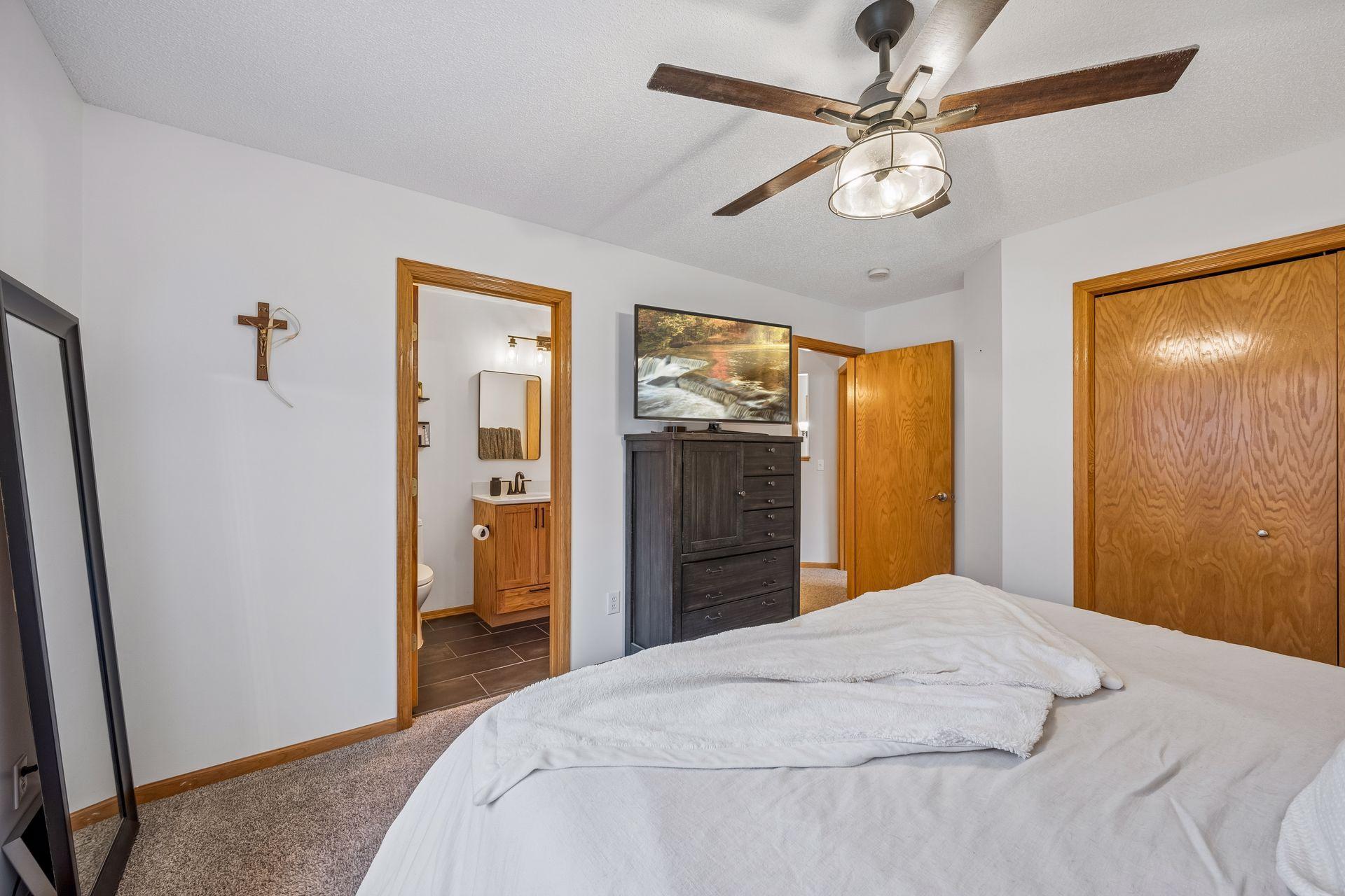Walk through full bathroom off the Primary Bedroom