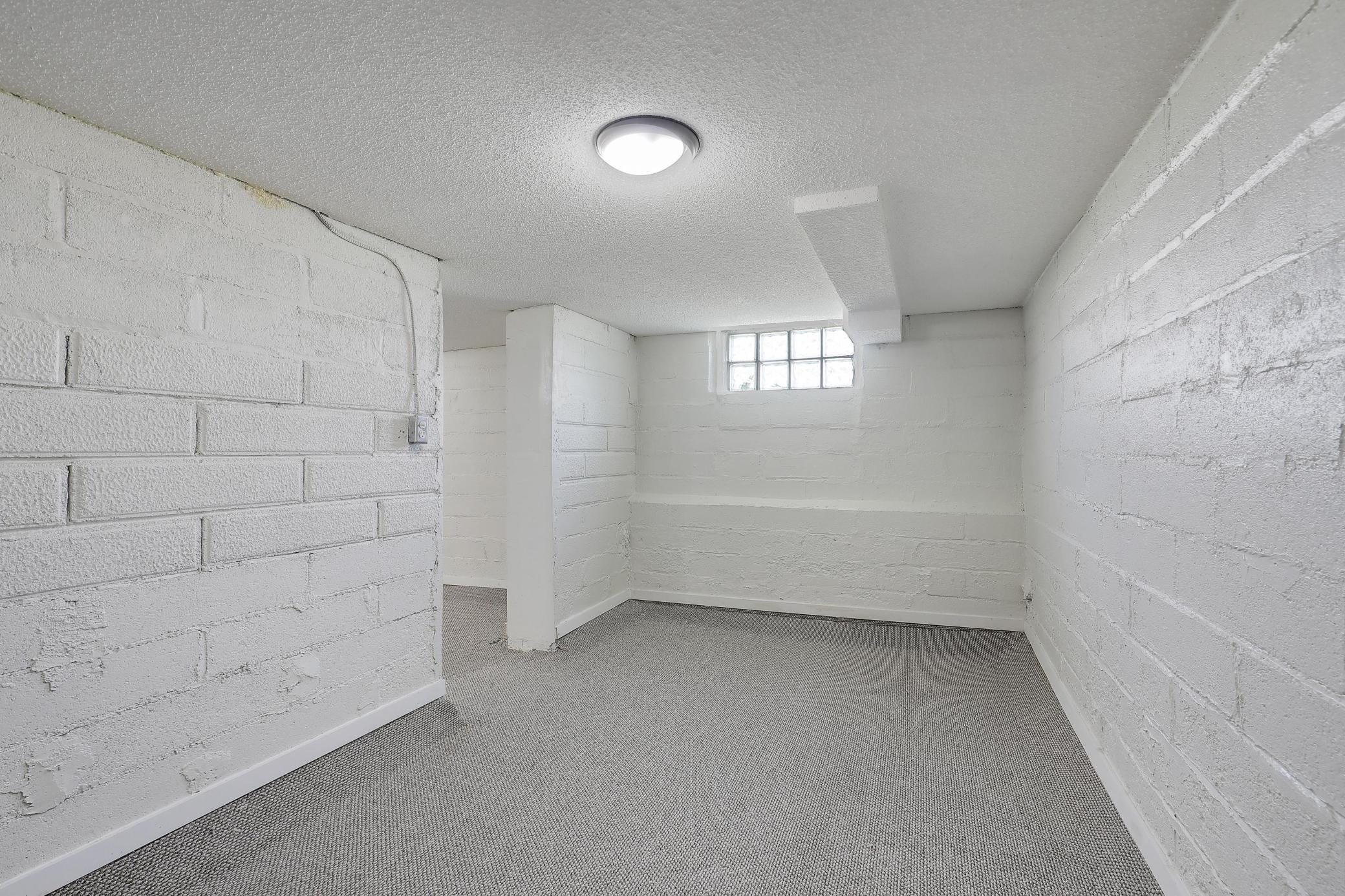Lower level storage / exercise room