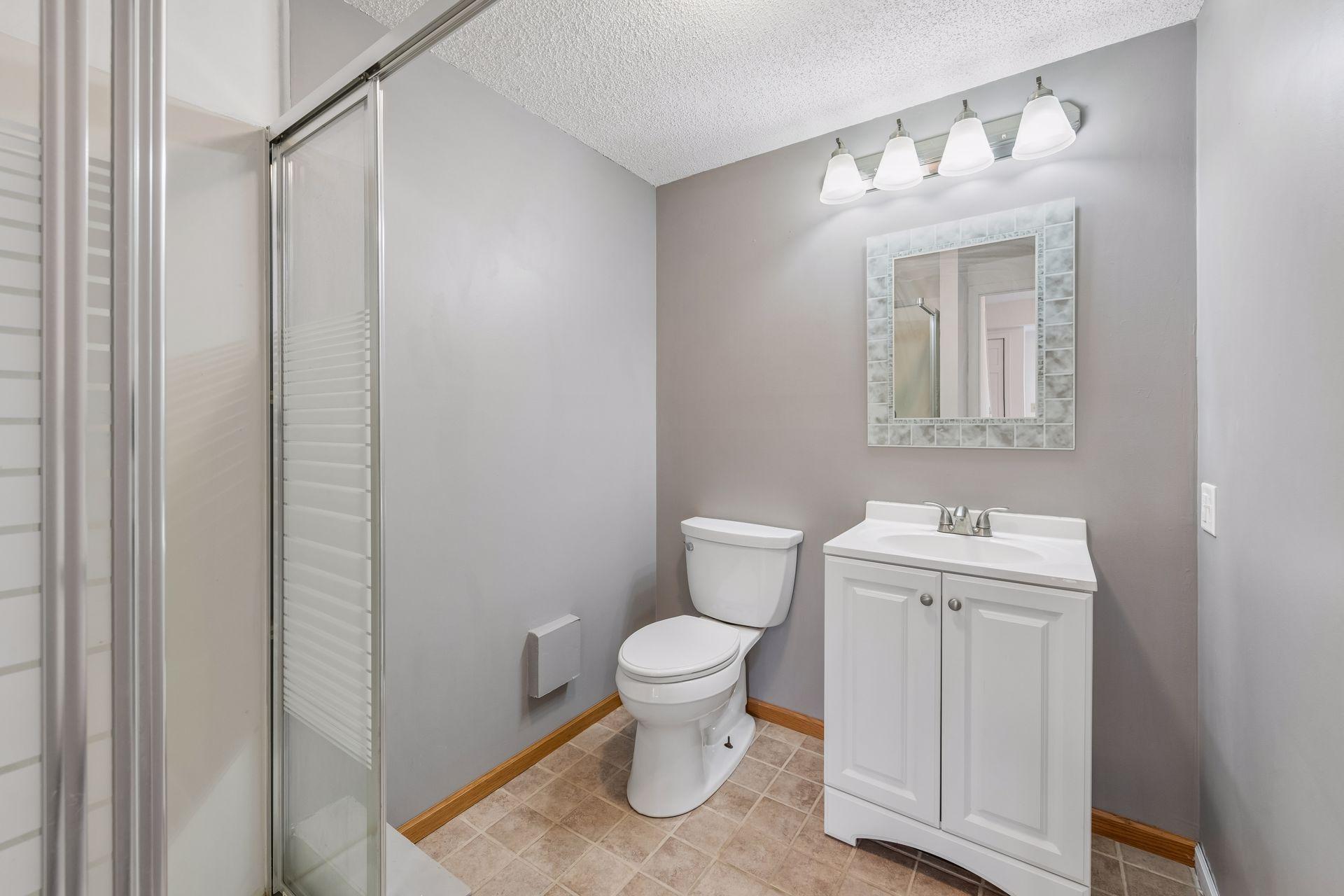 3/4 bathroom in lower level