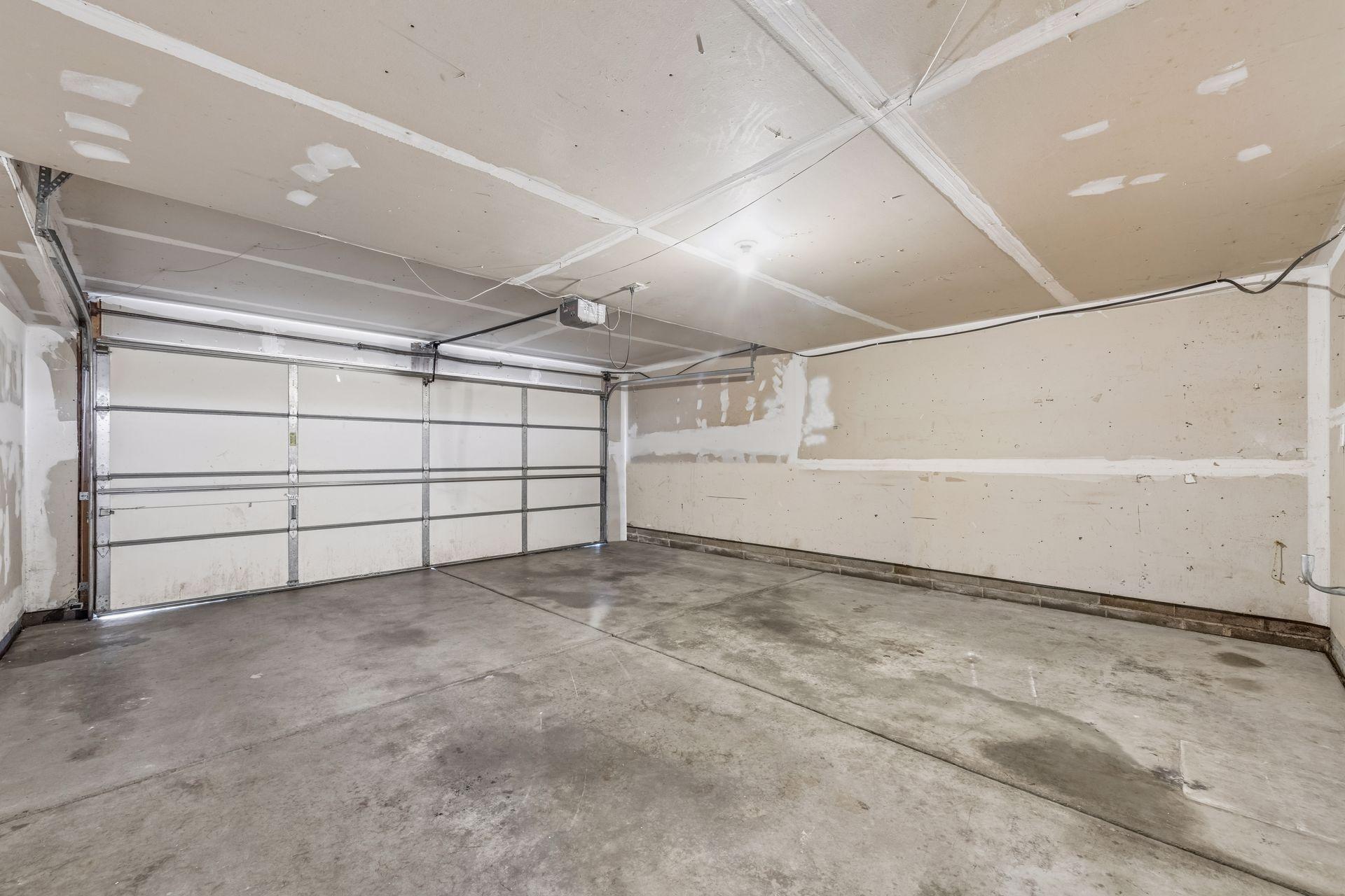 Spacious 2 car garage