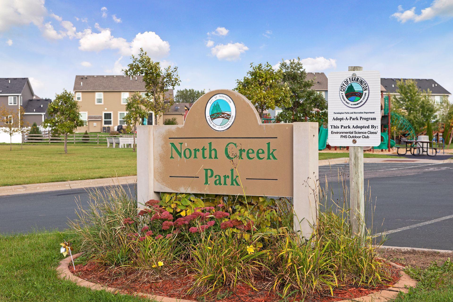 North Creek Park located just .8 miles from the home