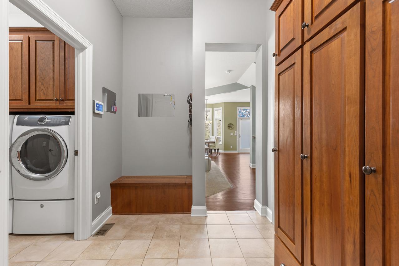 Convenient main-level laundry room