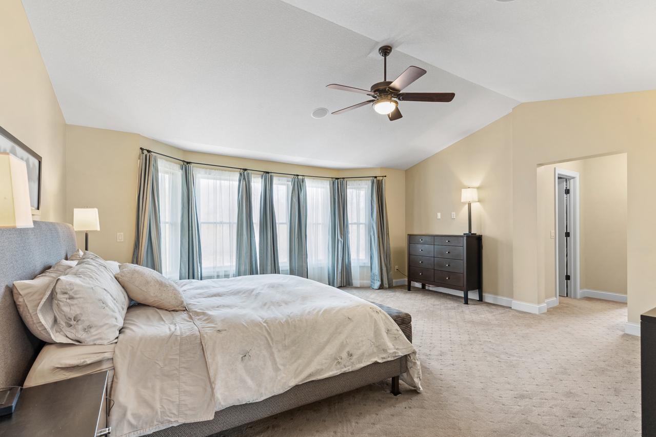 Luxurious private retreat with vaulted ceilings