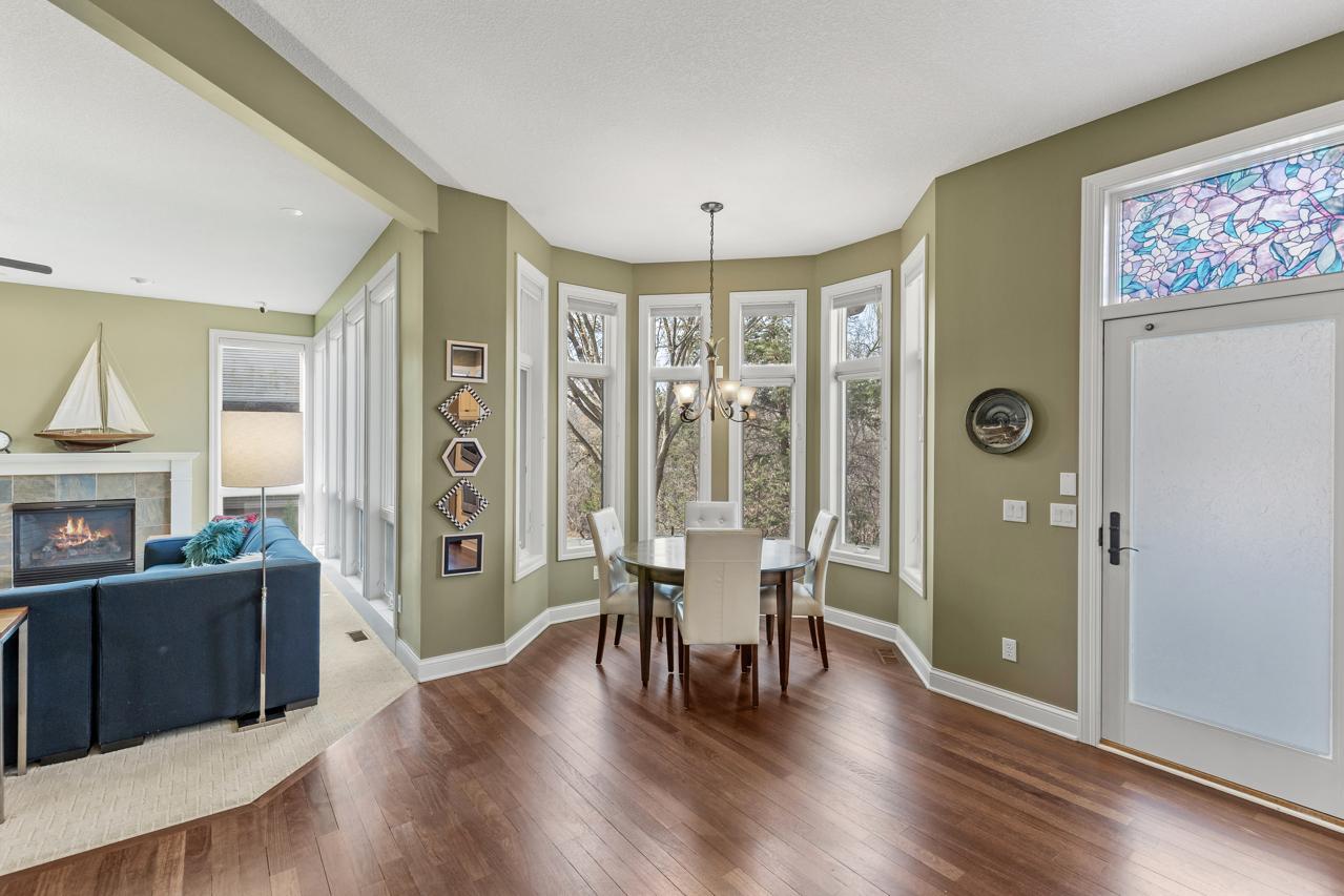 Seamless flow into both formal and informal dining areas