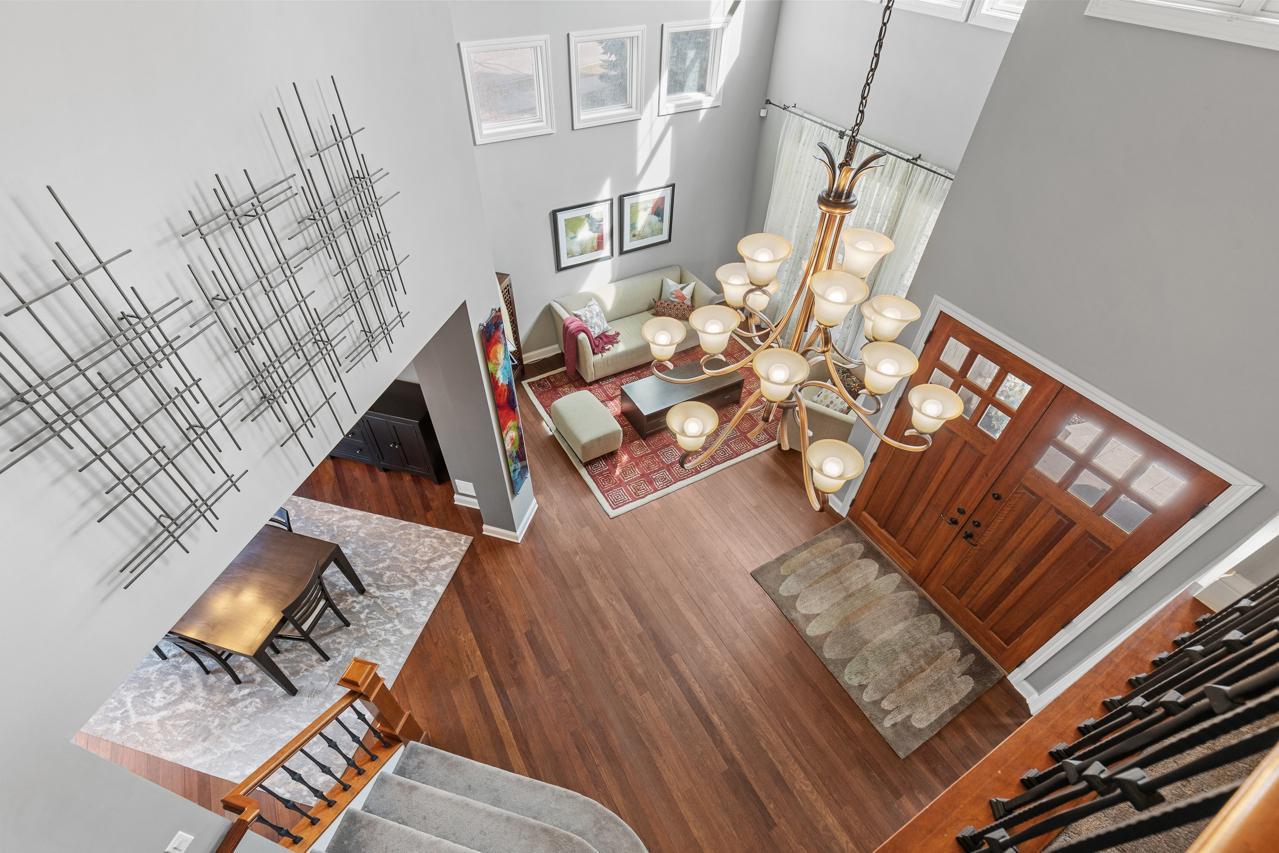 Excellent flow between kitchen, dining, and living spaces
