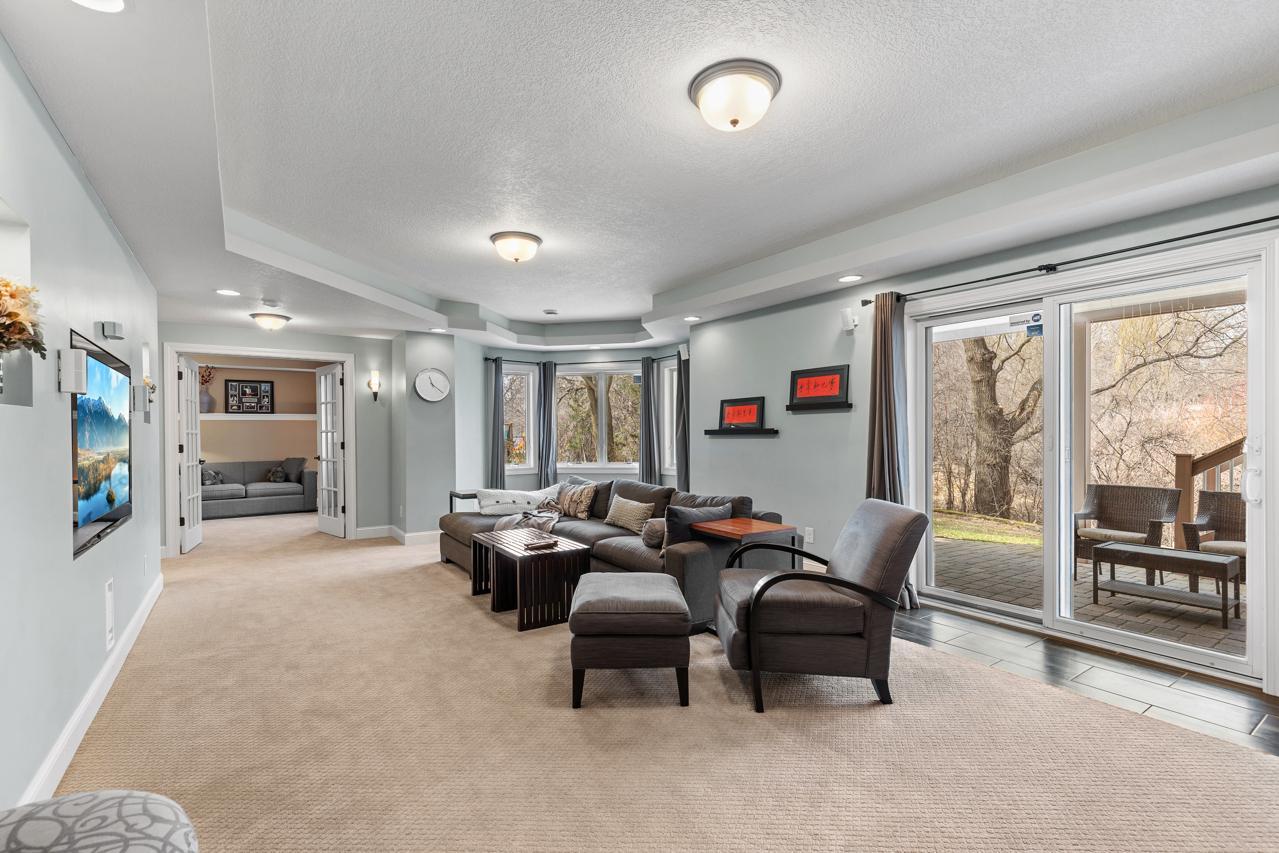Expansive family room designed for entertaining