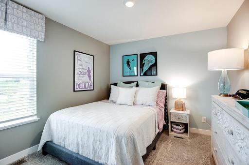 Each of the homes three additional bedrooms are also abundant in size! Picture of previously built model home, finishes, selections, and colors will vary.