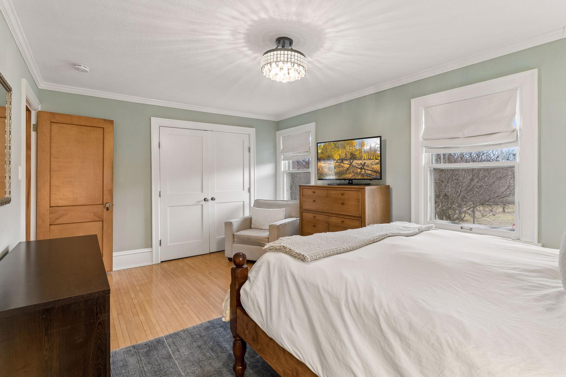 Master bedroom with sitting area