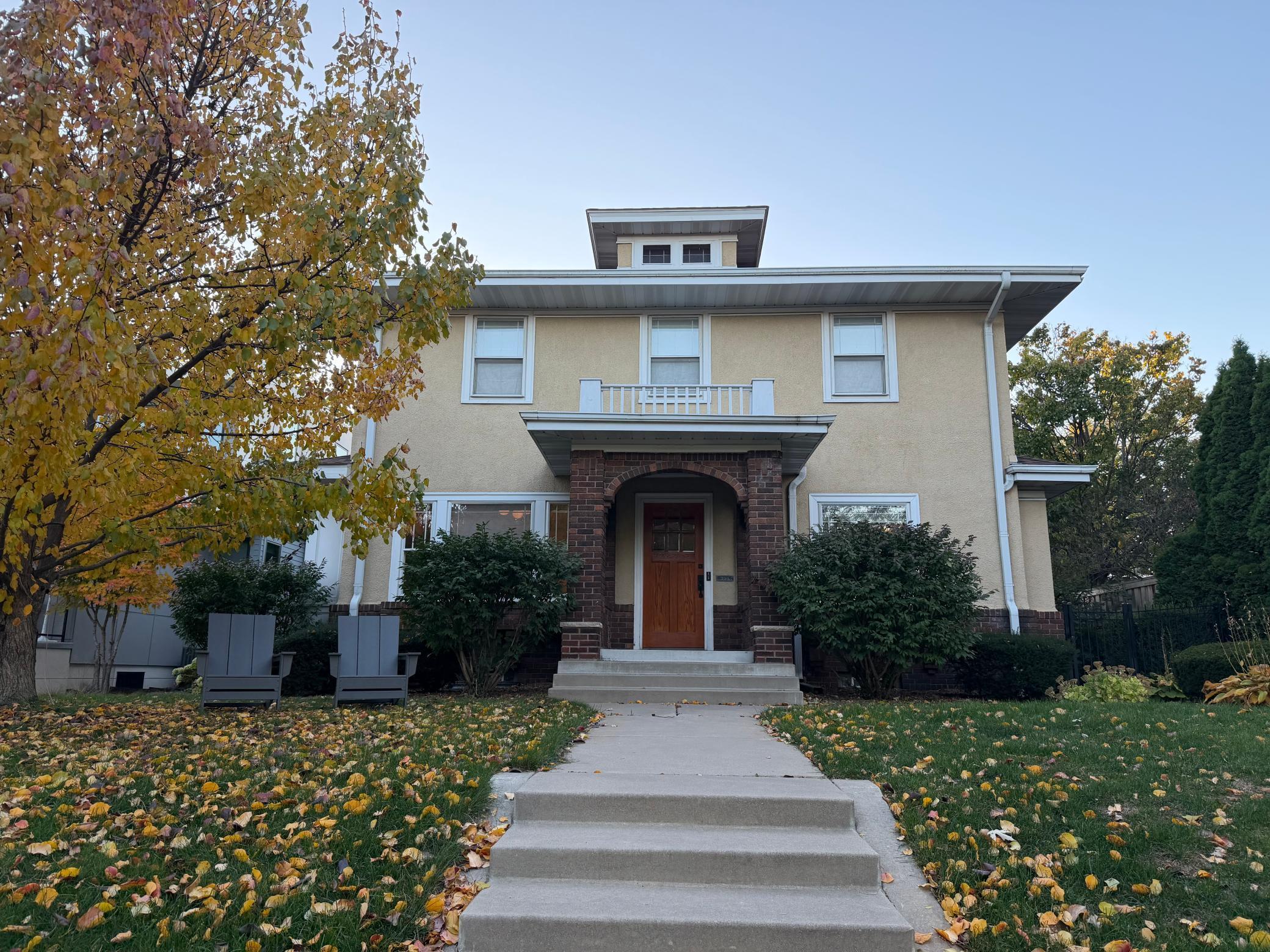 Fall photo of the home