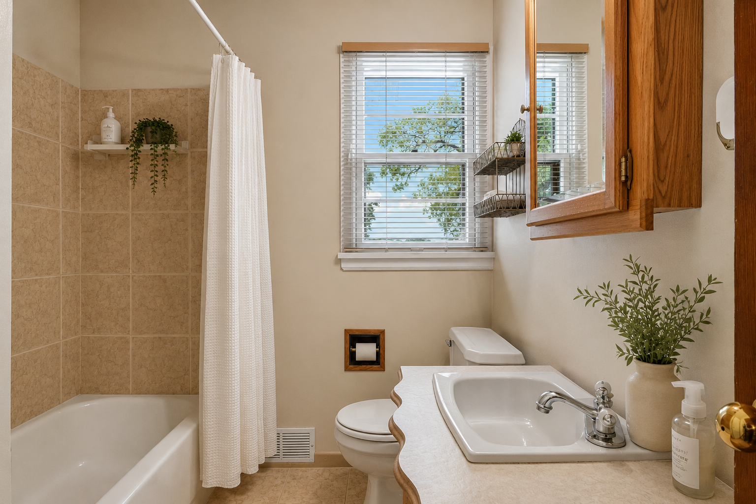 Main level full bathroom.
