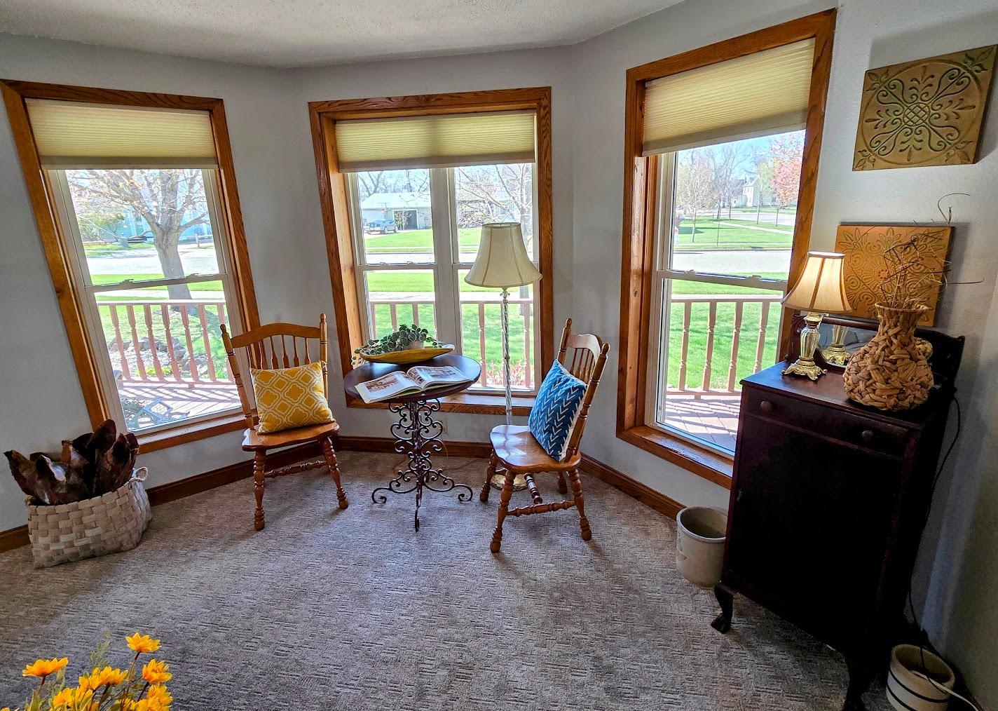 Beautiful bow windows add so much charm and character to this home!