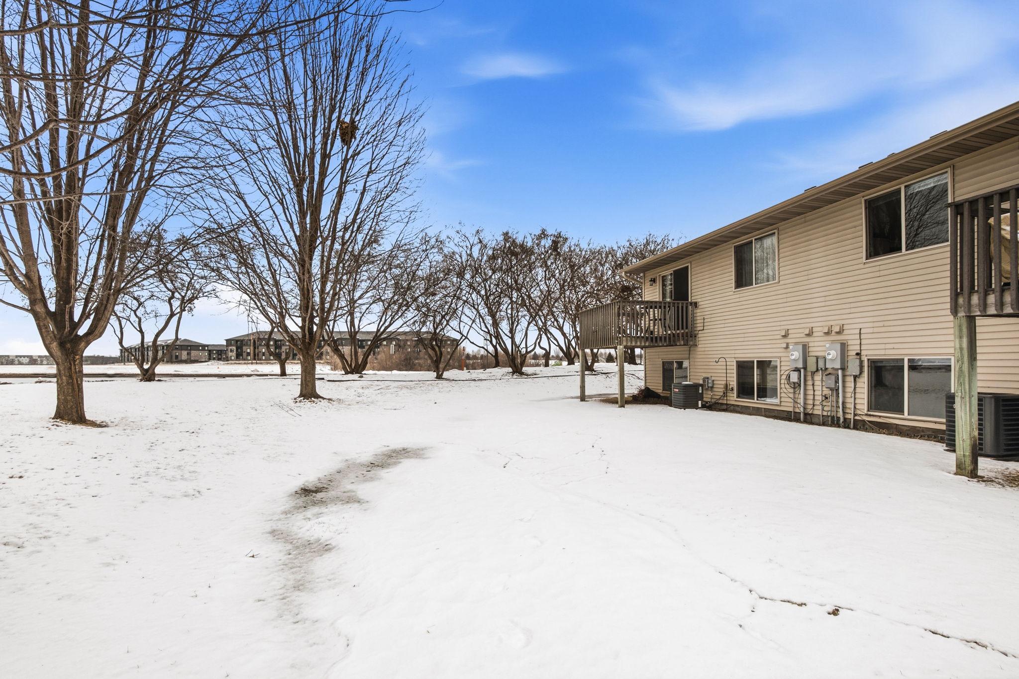 Side view of the house