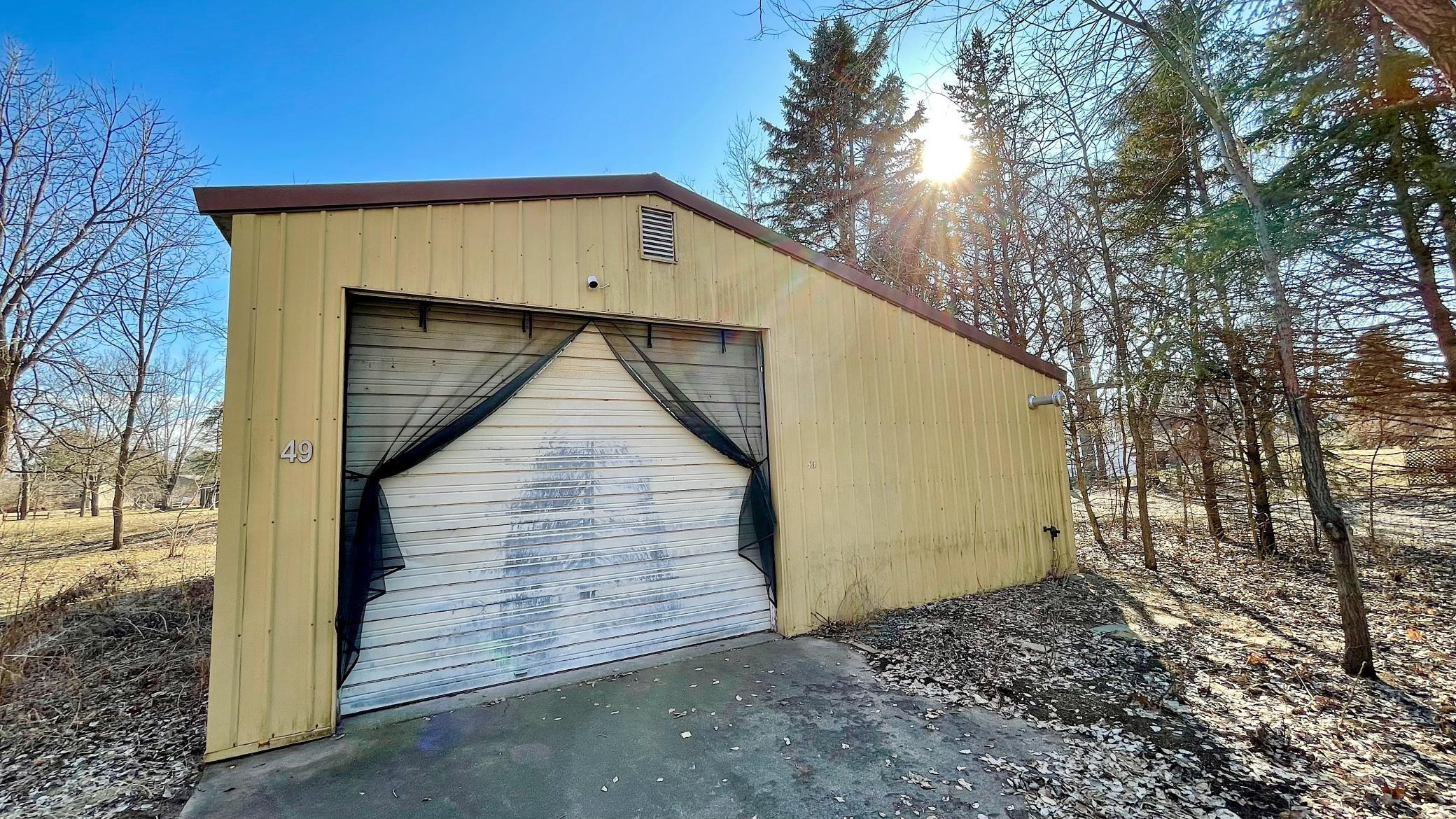 There is a garage door opener for this door which is 12’ wide by 10’ tall