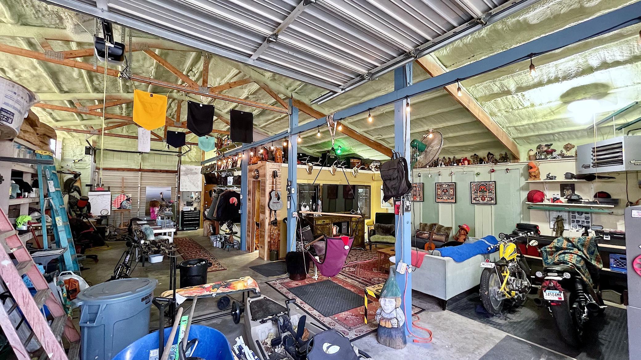 The walls and ceiling have been spray foam insulated and a heater was recently added