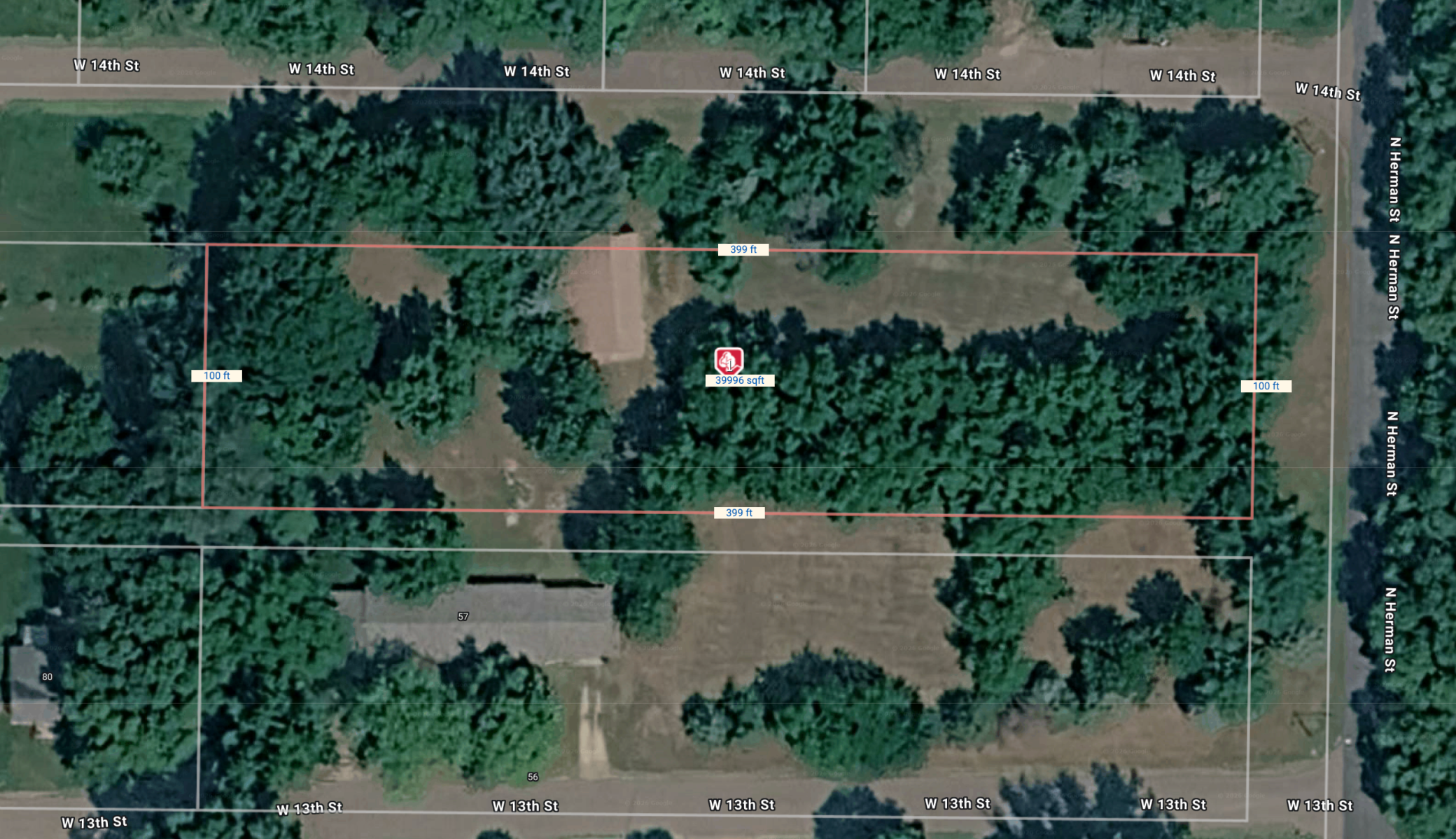 Aerial View of the parcel