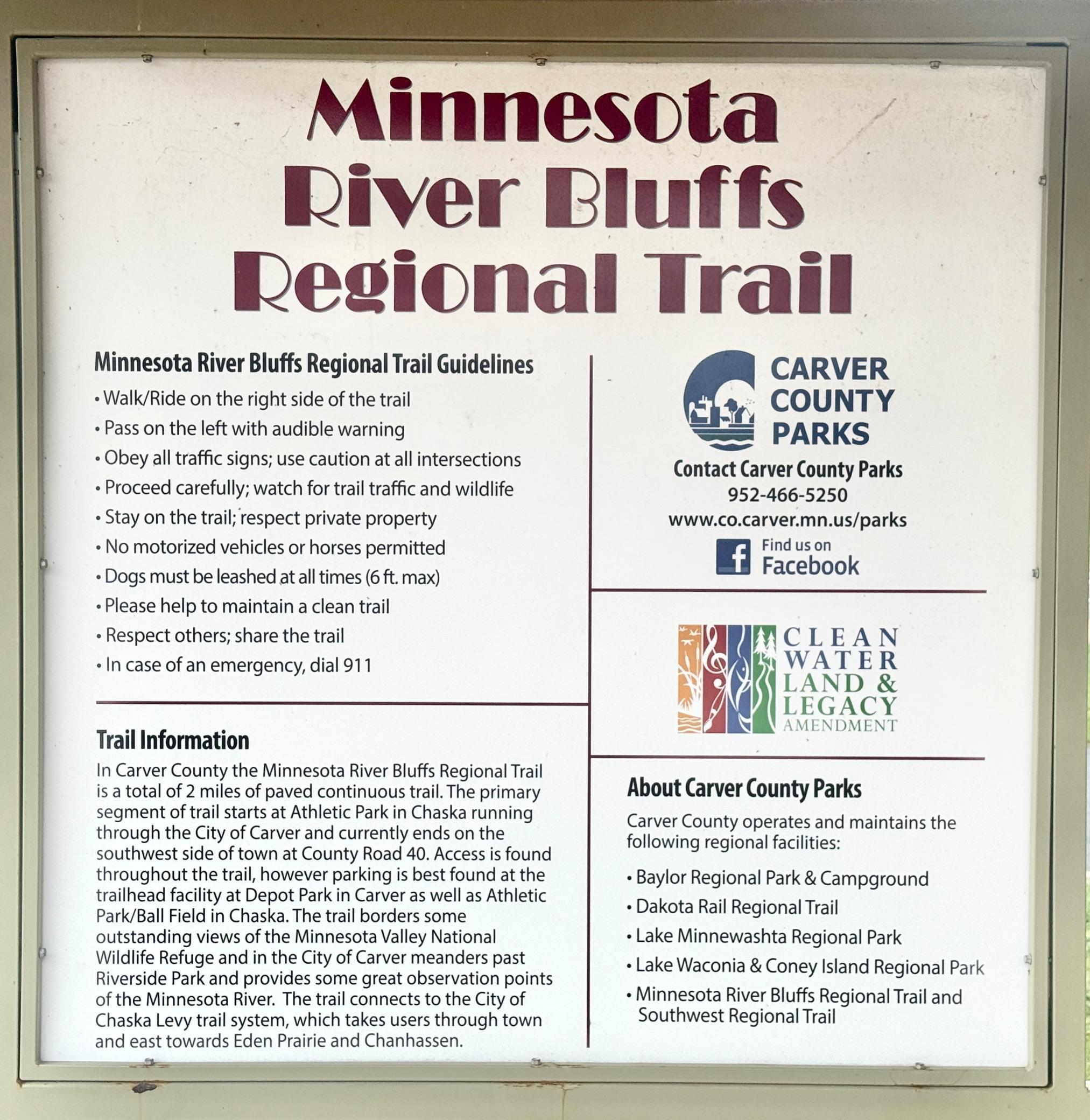 Walk for miles on the Minnesota River Bluffs Regional Trails system