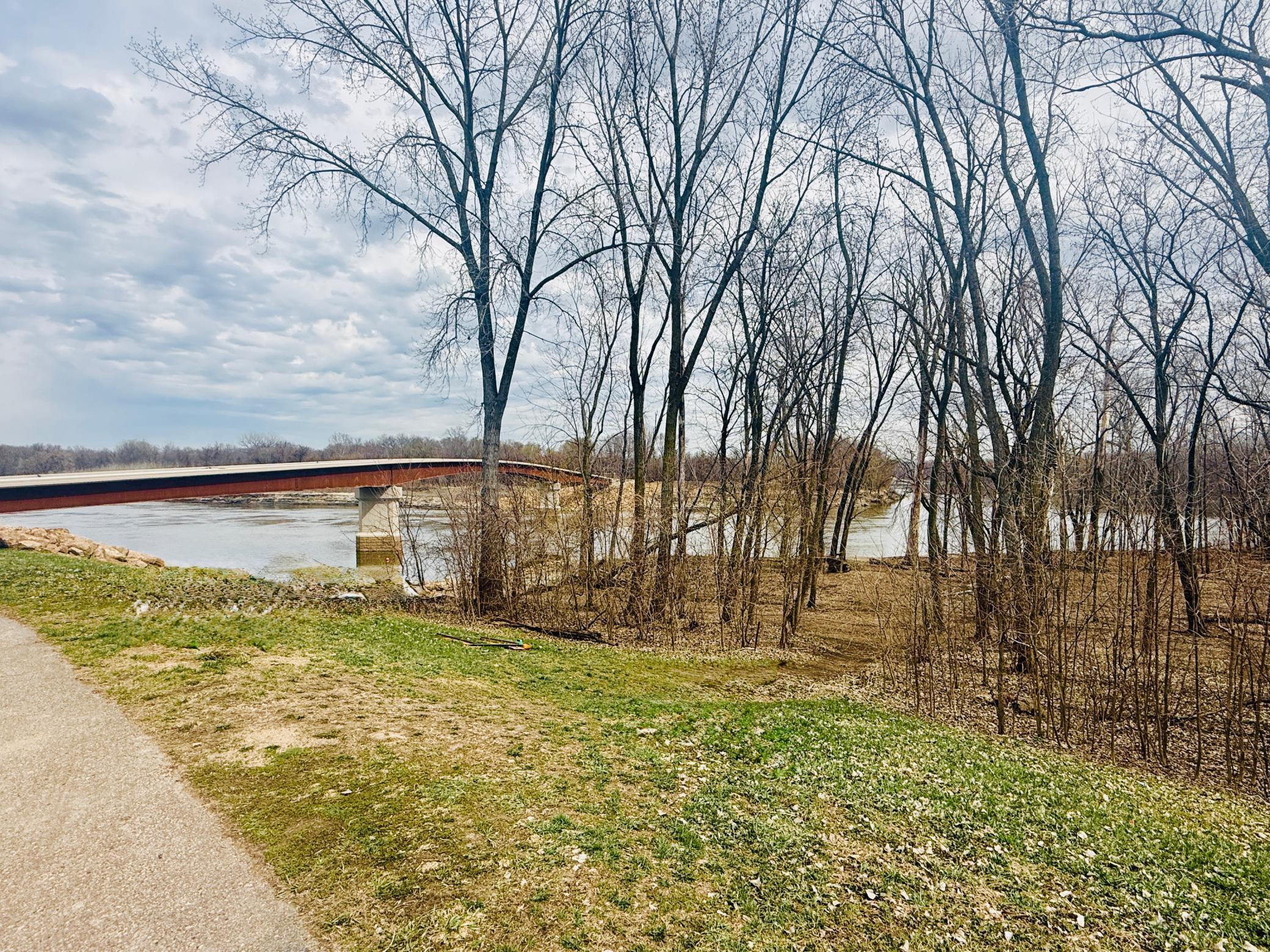 New walking bridge will be finished this year.