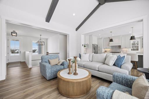 Bright and airy open concept living