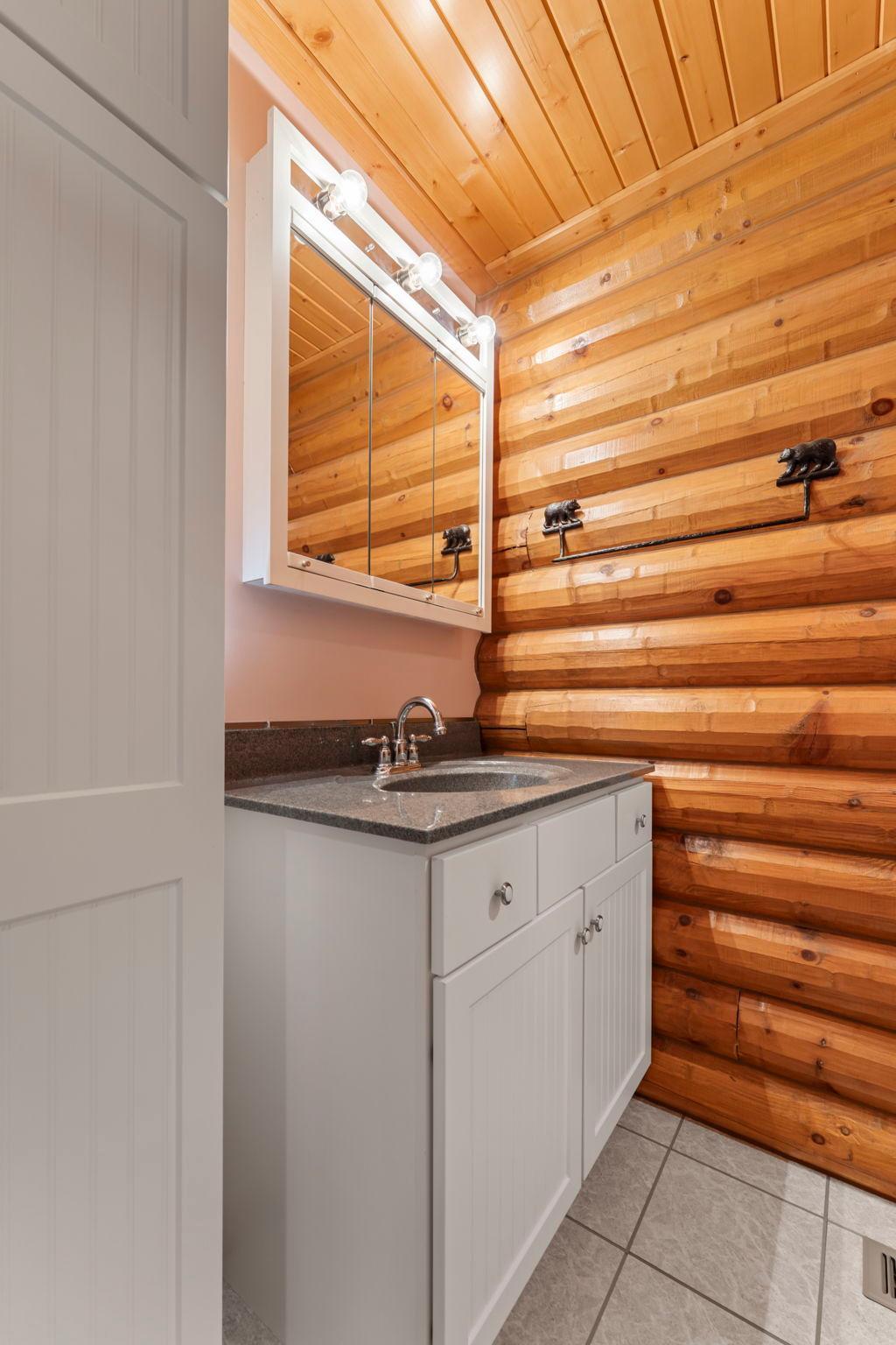 Guest bathroom off laundry room