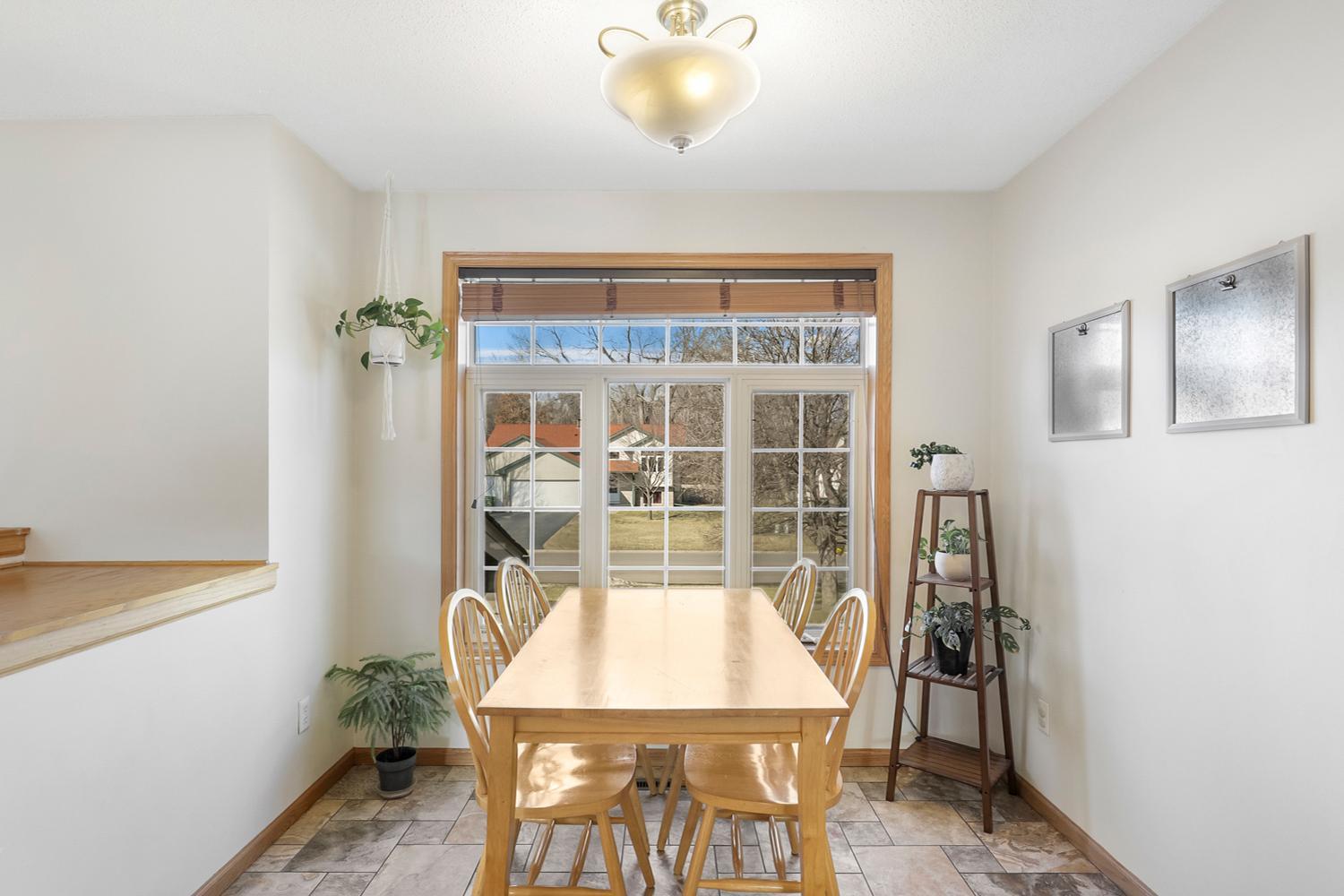 Two dining space in this upper level for extra guests, quick bites or a more formal evening.