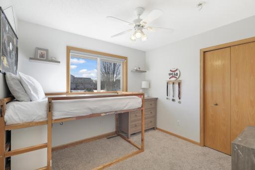 First bedroom of three on the main level.