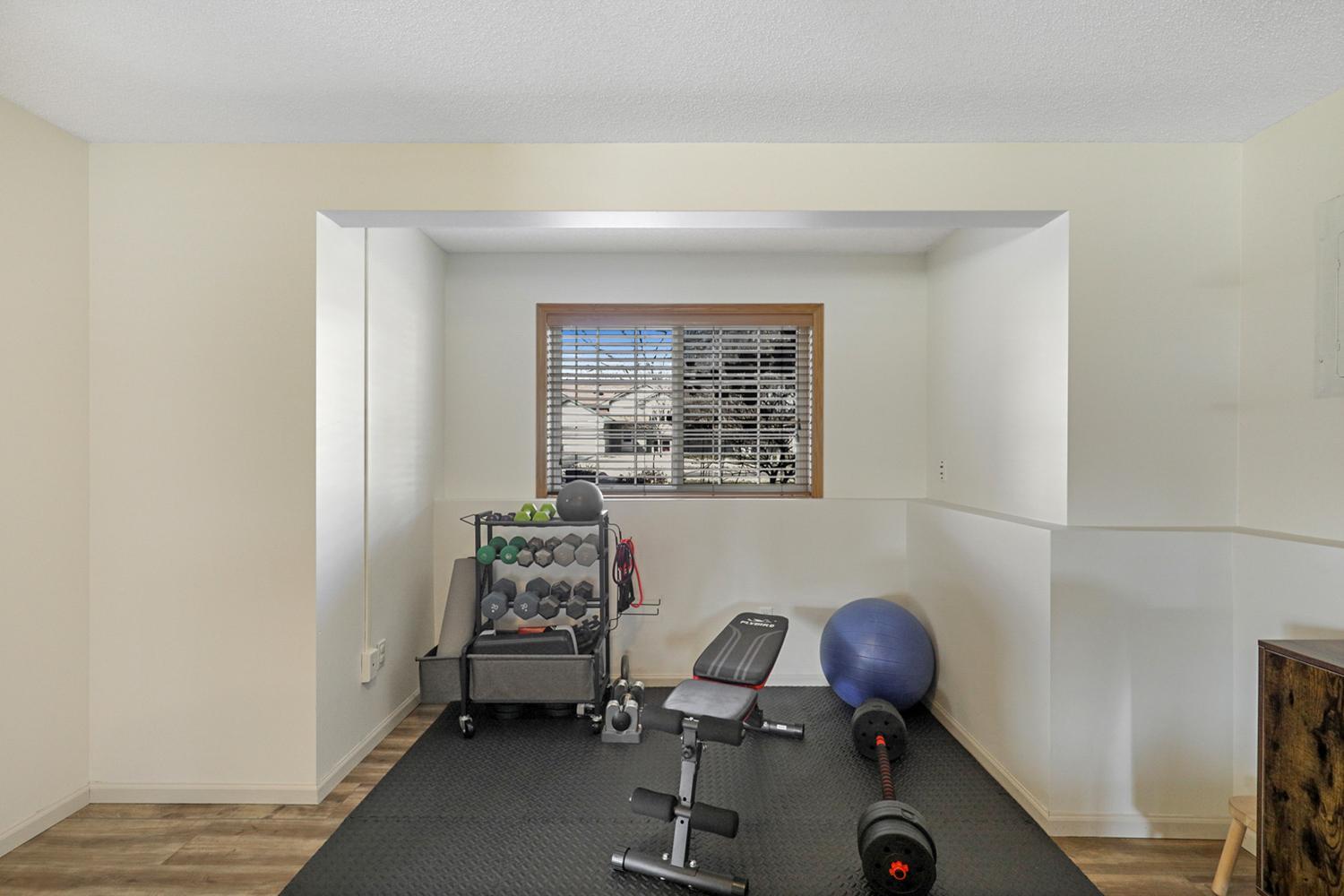 The expansive lower level has so much versatility for multifunctional spaces and endless possibilities.