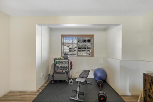 The expansive lower level has so much versatility for multifunctional spaces and endless possibilities.