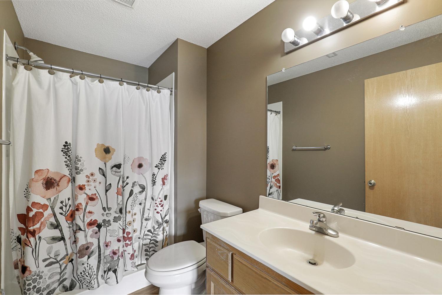 The 3/4 bath is the third in the home and provides convenience for downstairs.