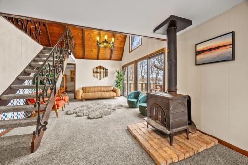 Wood burning stove is secondary heat source