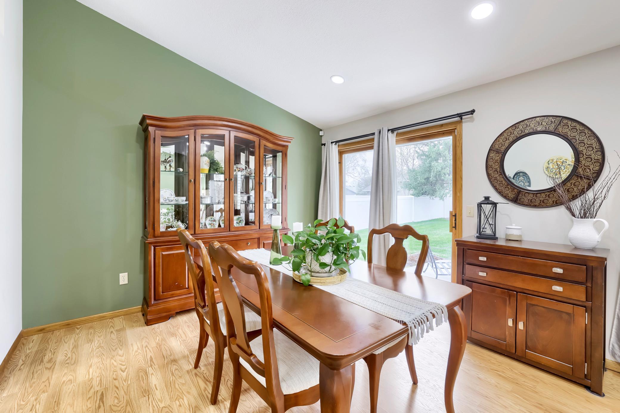 Not only is it a good sized space, but it also provides access to the back patio via the sliding glass door