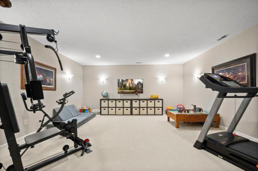 A secondary room off the family room would make a great exercise room, theater room, or kid zone!
