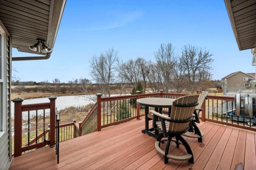 The private deck is the perfect place to unwind and take in views of nature.