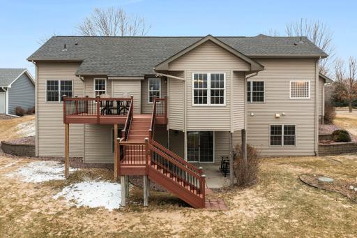 The backside of the house.