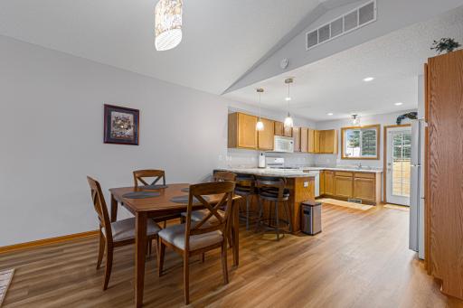 Dining with informal dining area for additional seating